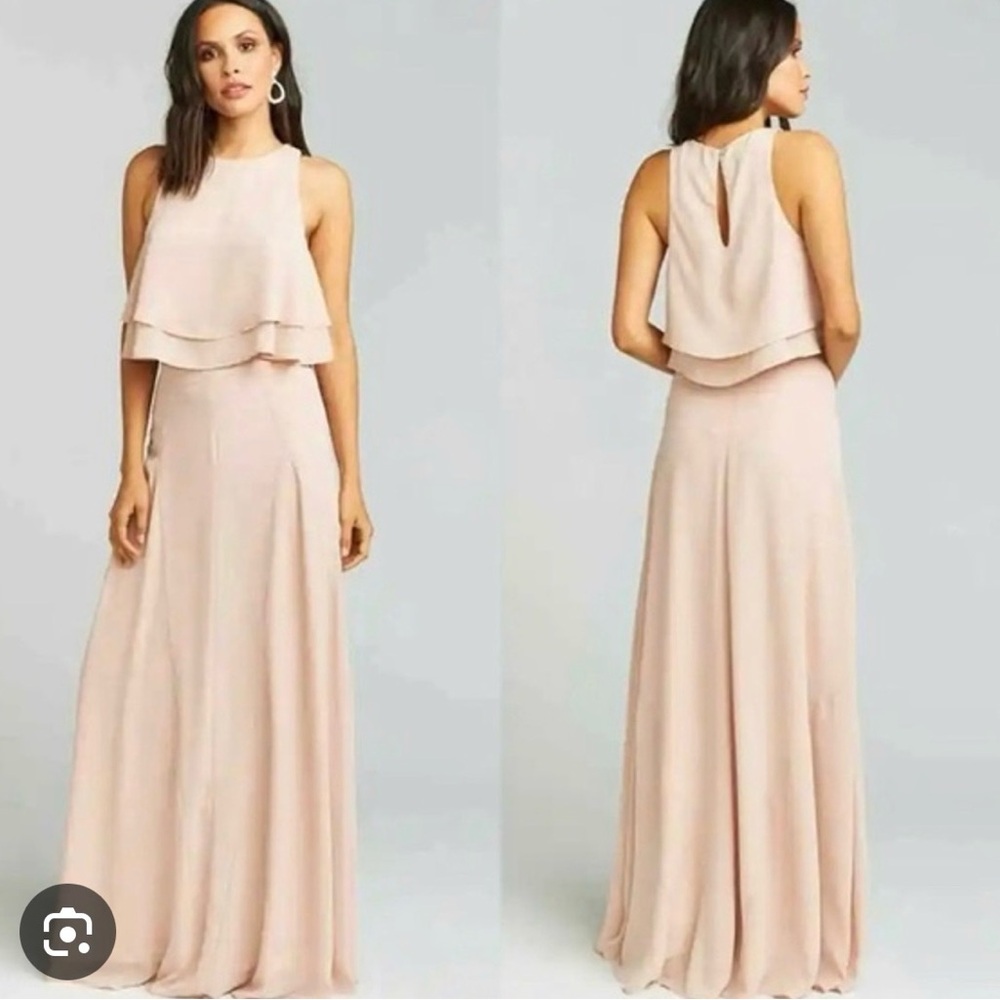 Show Me Your MuMu Blush Maxi skirt and top size small